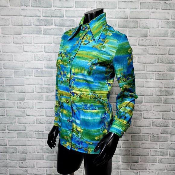 Vintage 70s‎ Suits Galore Womens S/M Polyester Jacket & Tank Set Leisure Suit - Picture 10 of 15